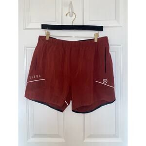 Virus Shorts Burgandy Stretch Athletic Workout Men Size Medium